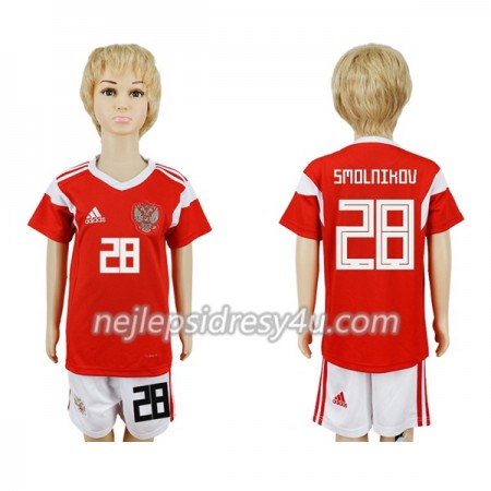 Fotbalový Dres Rusko Smolnikov 28 Dětské Domácí MS 2018